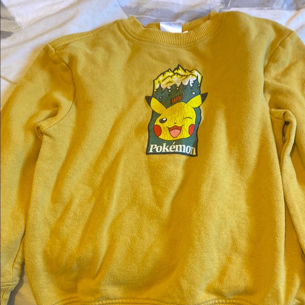 Pokemon Yellow Crewneck Sweater Vibrant Graphic Design